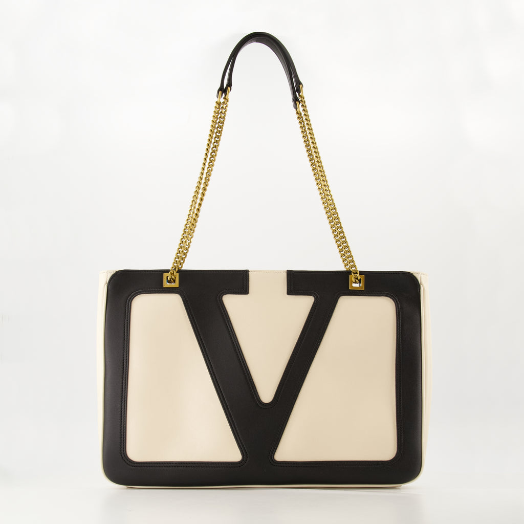 Sacs cabas Sac Viva Superstar Valentino Garavani Beige Femme