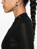 Malhas Pullover de Lã Saint Laurent Preto Femme