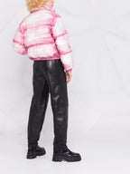 Manteaux Doudoune à imprimé peinture Moschino Rose Femme