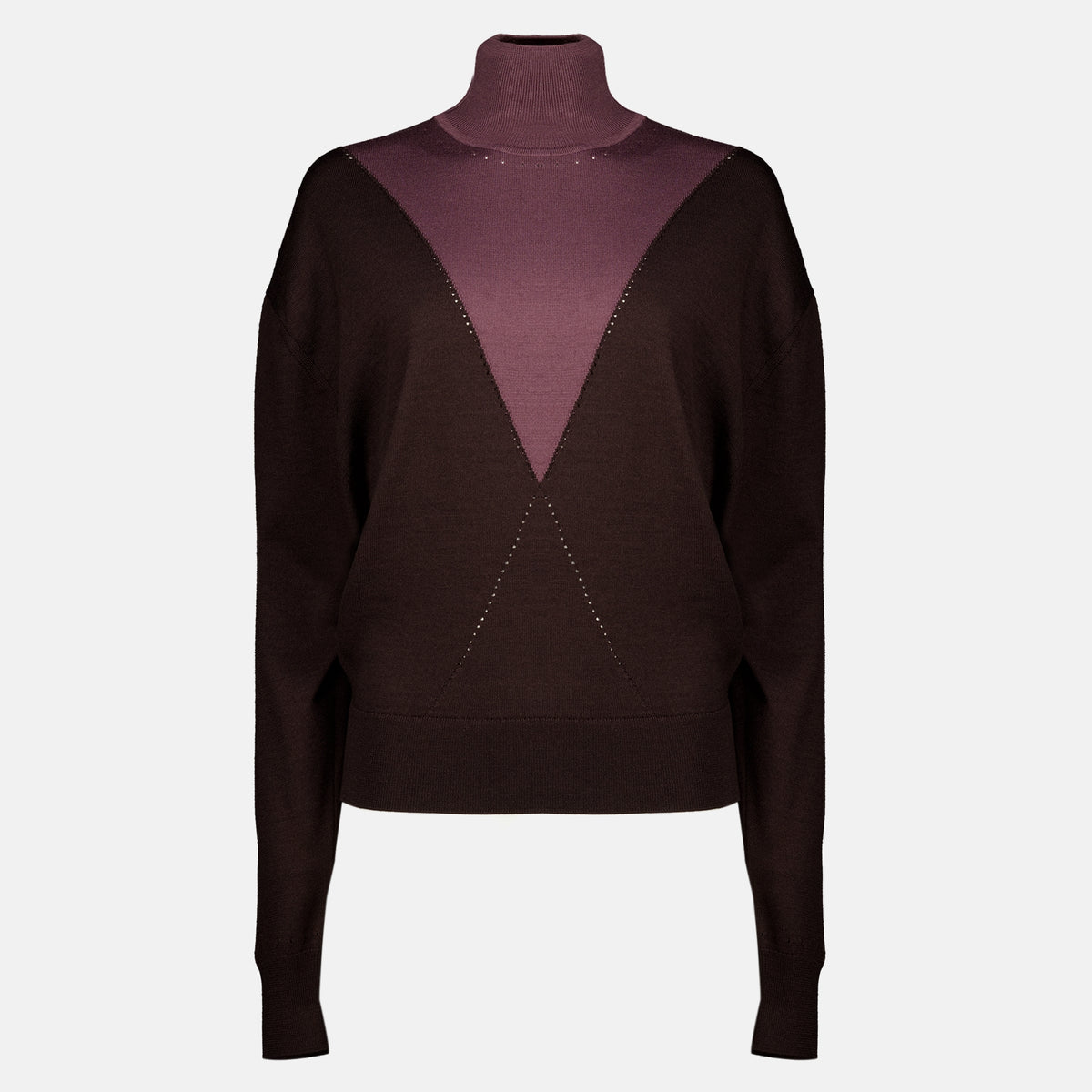 Maille Pull en maile bicolore Rabanne Marron Femme