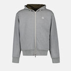 Sweatshirts Sweat zippé réversible Moncler Vert Homme