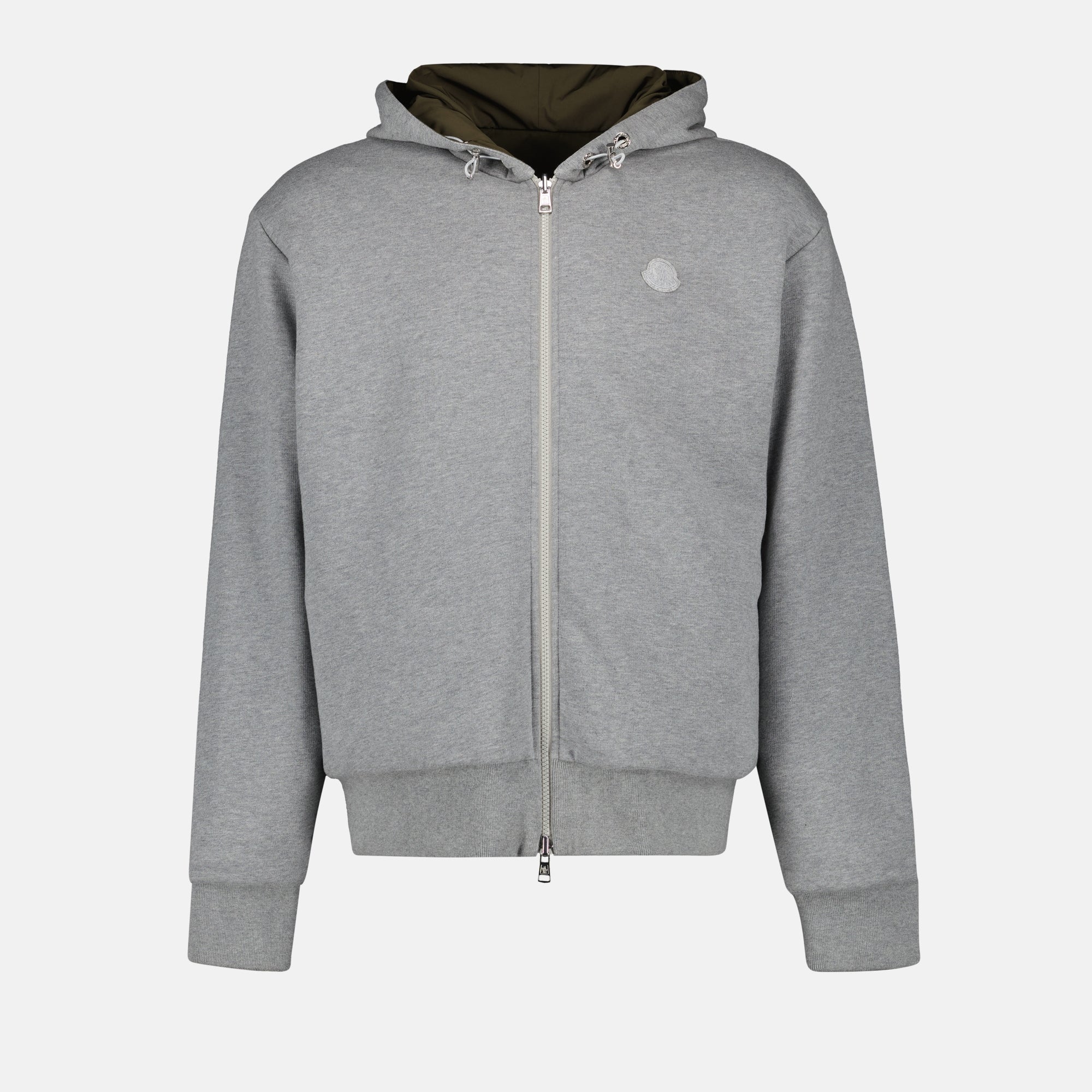 Sweatshirts Sweat zippé réversible Moncler Vert Homme