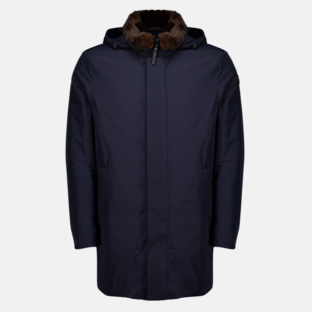 Manteaux Okefen Long Parka Navy Blue Moncler Bleu foncé Homme