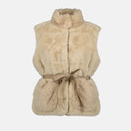 Vestes Giacca Senza Maniche Joui Moncler Beige Femme