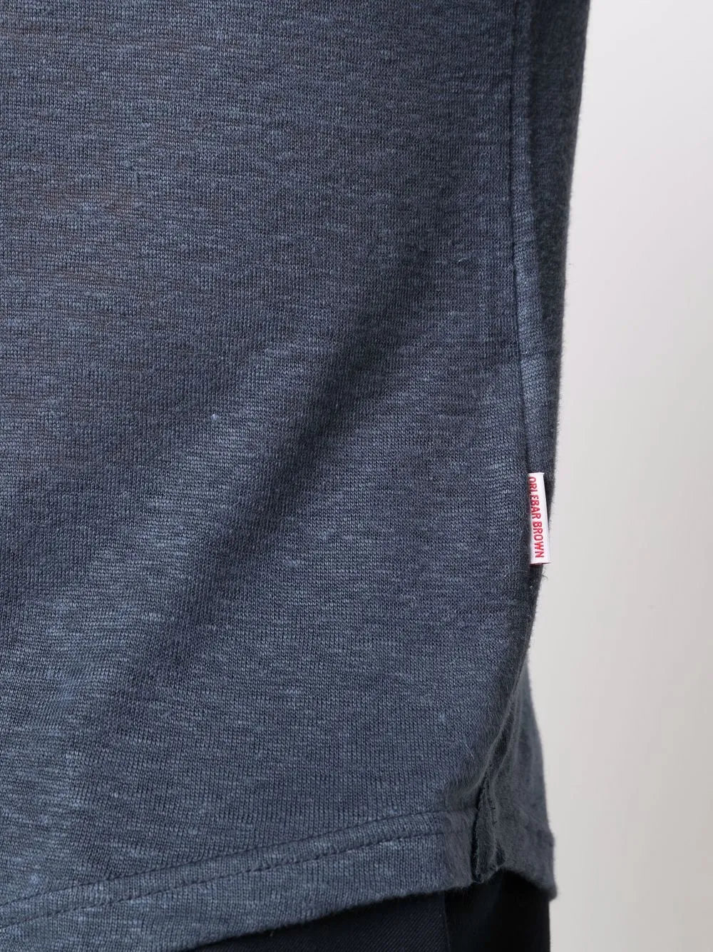 폴로 셔츠 Polo Sebastian en lin Orlebar Brown 진한 파란색 Homme