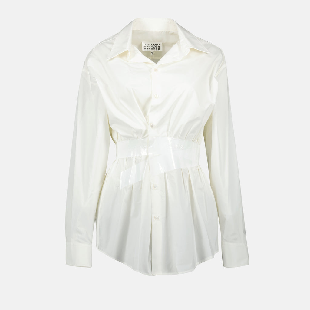 Shirts Fitted White Shirt Mm6 White Femme