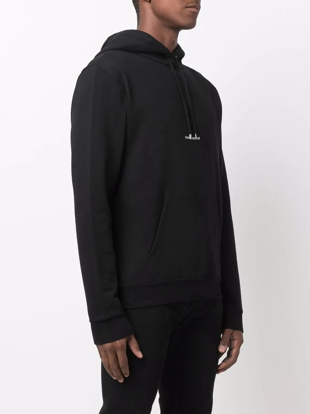 Sweatshirts Sweat à capuche à logo Saint Laurent Noir Homme