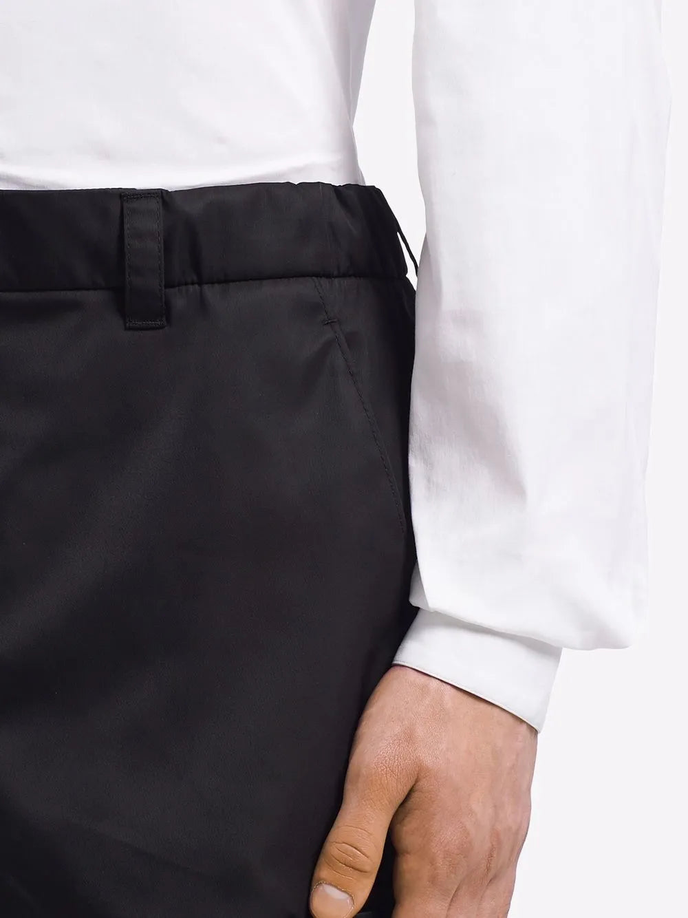 Shorts Short cargo in Re-Nylon Prada Black Man