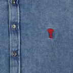 Chemises Chemise en coton Ami PARIS Bleu Unisexe