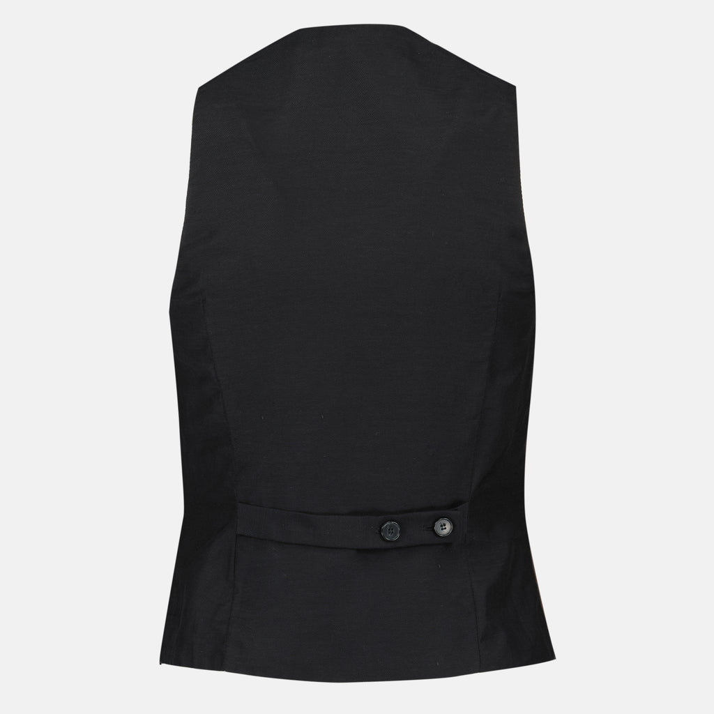 Tops Brown Bi-Material Blazer Vest Iro Marron Femme