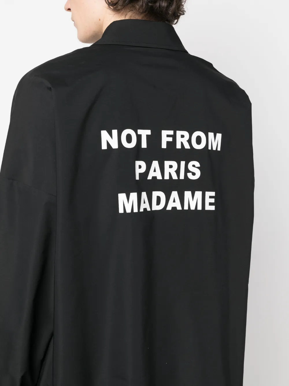 Jackets Slogan Windbreaker Drole De Monsieur Black Homme
