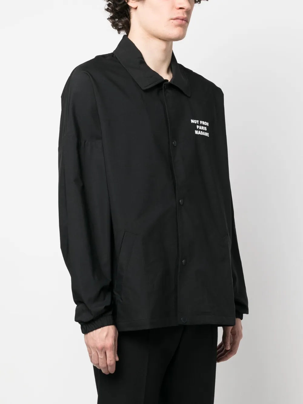 Jackets Slogan Windbreaker Drole De Monsieur Black Homme