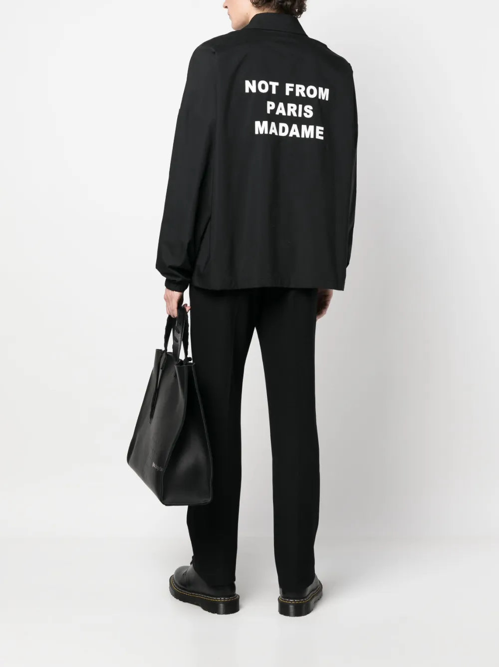 Jackets Slogan Windbreaker Drole De Monsieur Black Homme