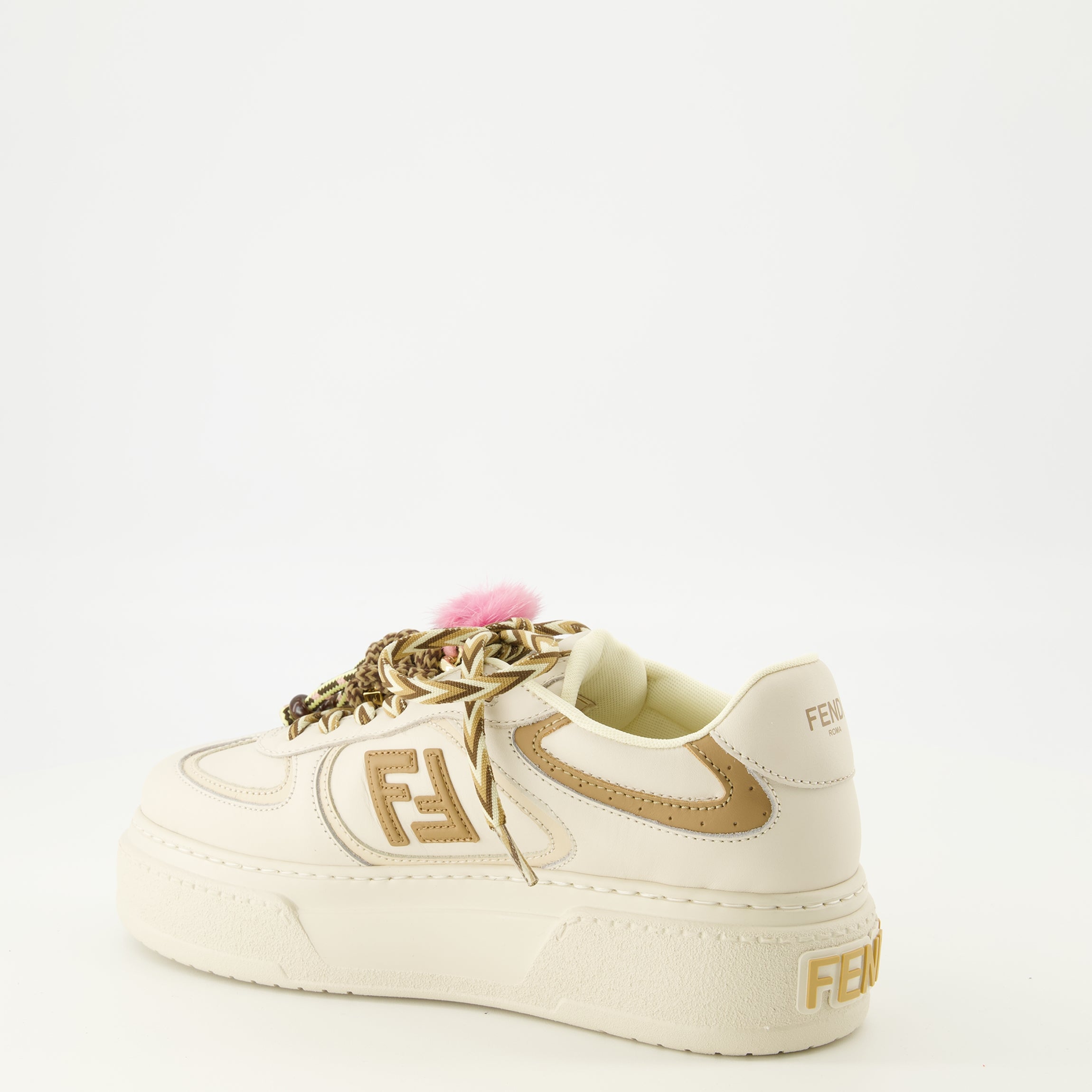 Fendi Match Beige Platform Sneakers Fendi - Women – myCompañero