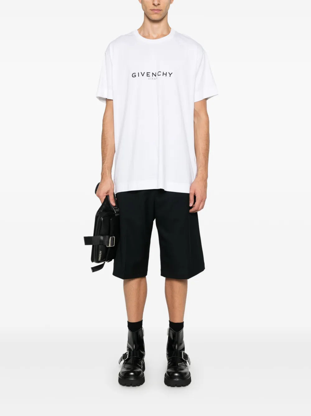 T-shirts T-shirt à logo Givenchy Blanc Homme