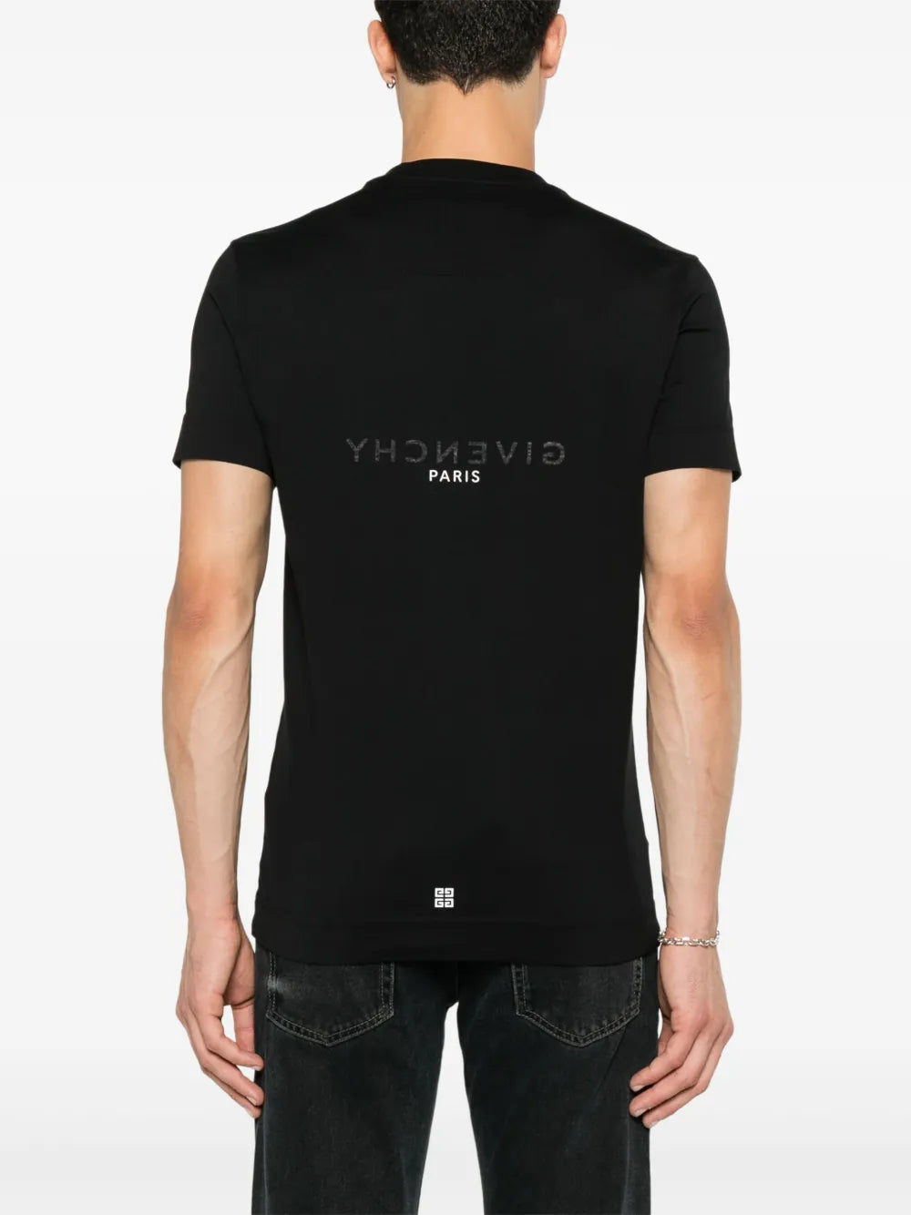 T-shirts T-shirt à logo inversé Givenchy Noir Homme