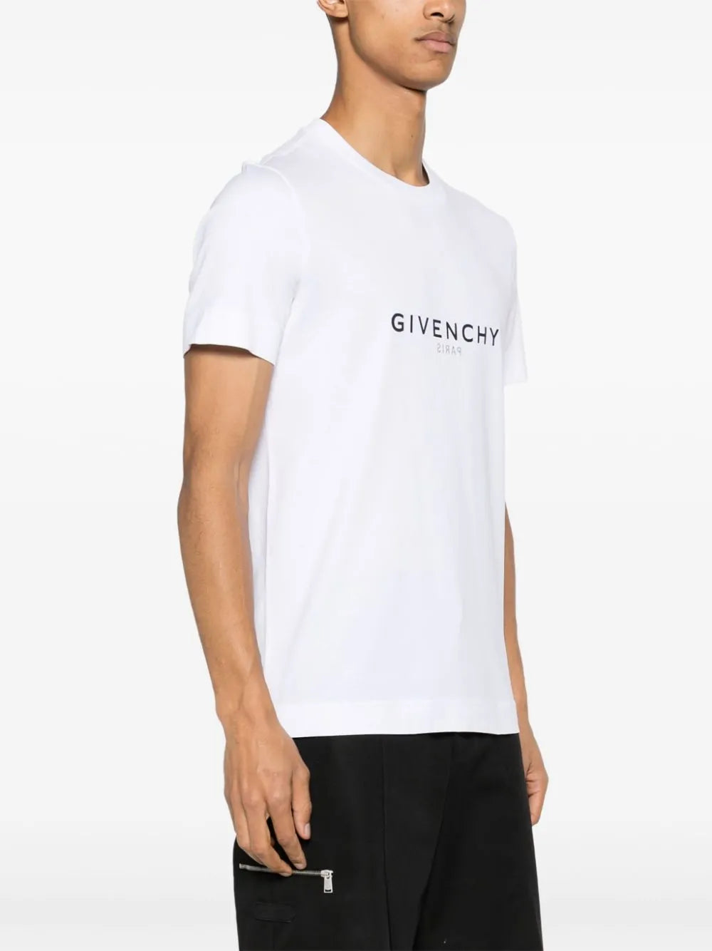 T-shirts T-shirt à logo inversé Givenchy Blanc Homme