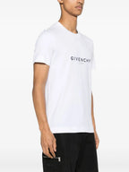 T-Shirts Invertiertes Logo T-Shirt Givenchy Weiß Homme