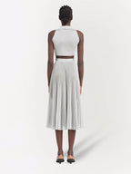 Tops Crop-top en lurex Prada Argenté Femme