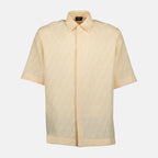 Camisas Camisa de Linho Fendi Bege Homme