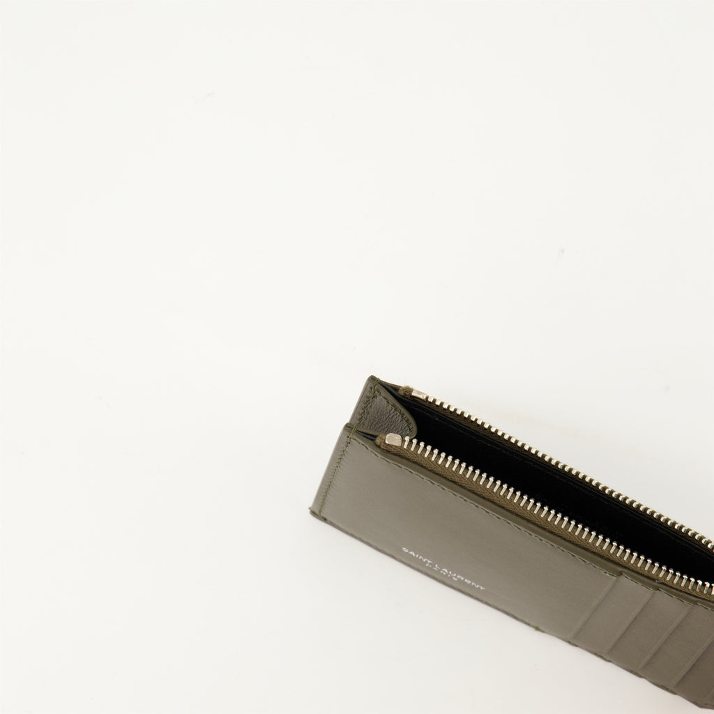 Smooth Leather Card Holder Saint Laurent Men – myCompañero
