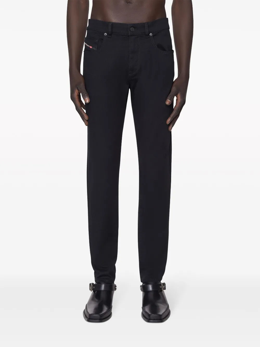 Pantalons Jean slim 2019 D-strukt Diesel Noir Homme