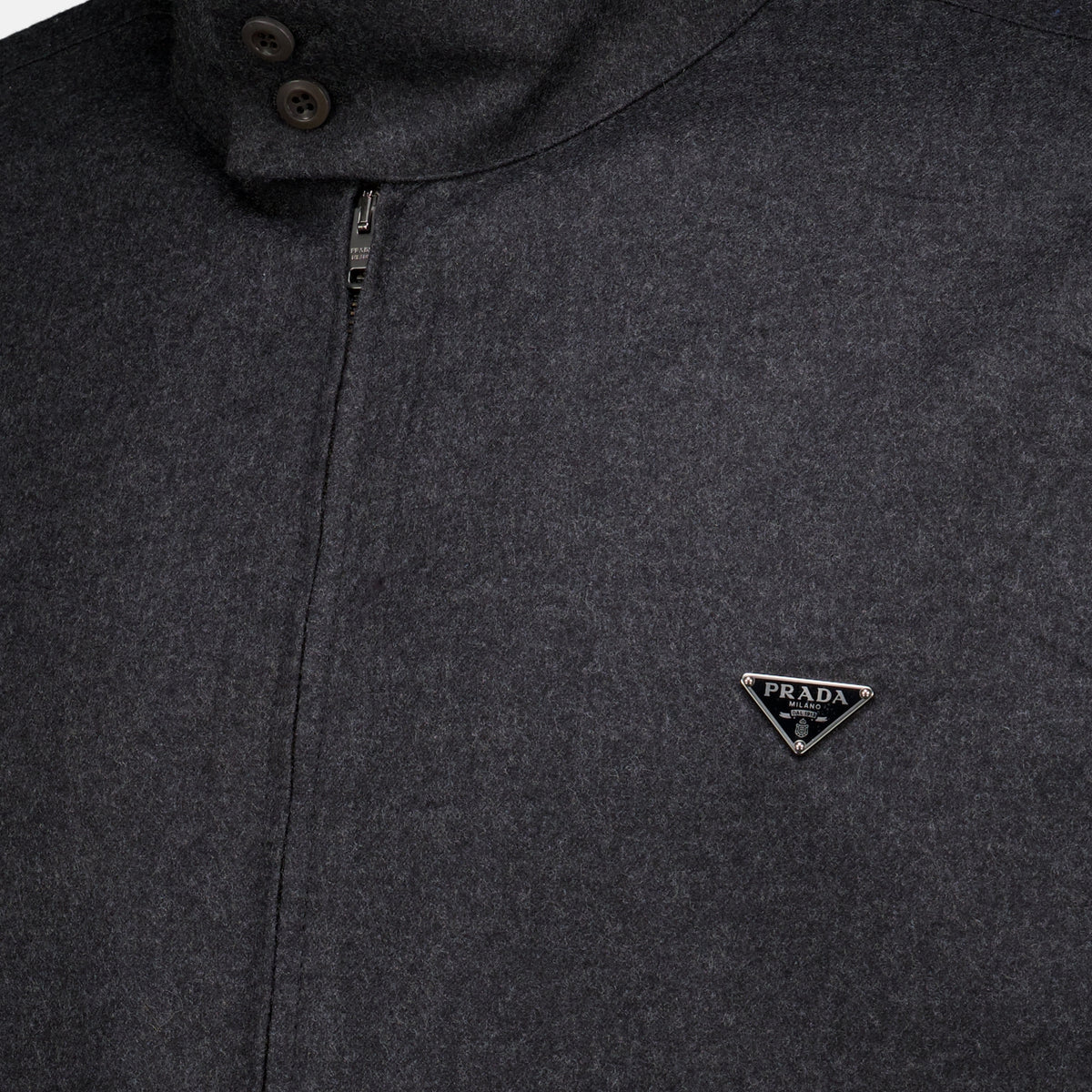 Chemises ウールジップジャケット Prada Gris Homme