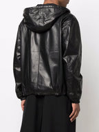 Mäntel Leder Bomber Prada Schwarz Homme