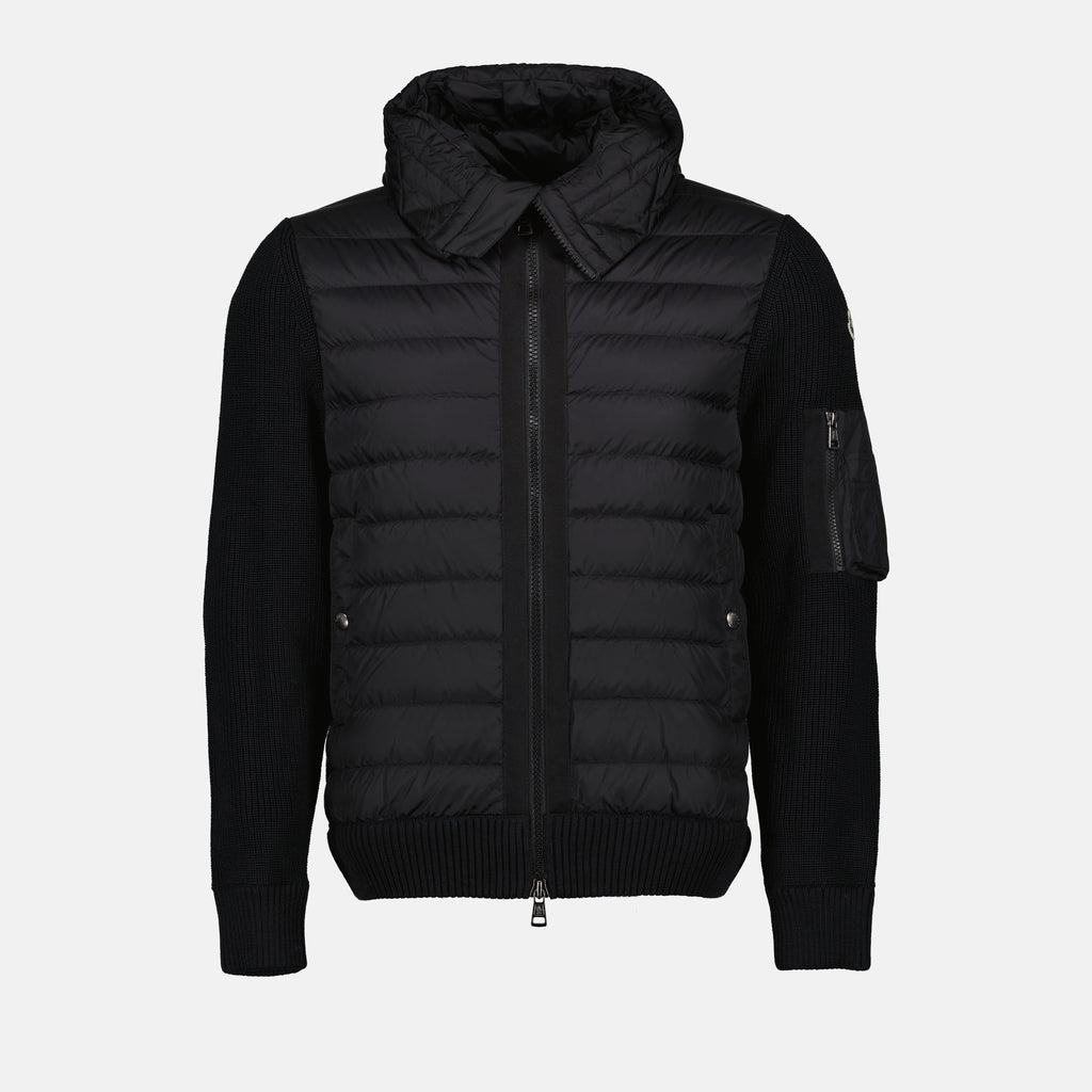 Vestes Veste bi-matière Moncler Noir Homme