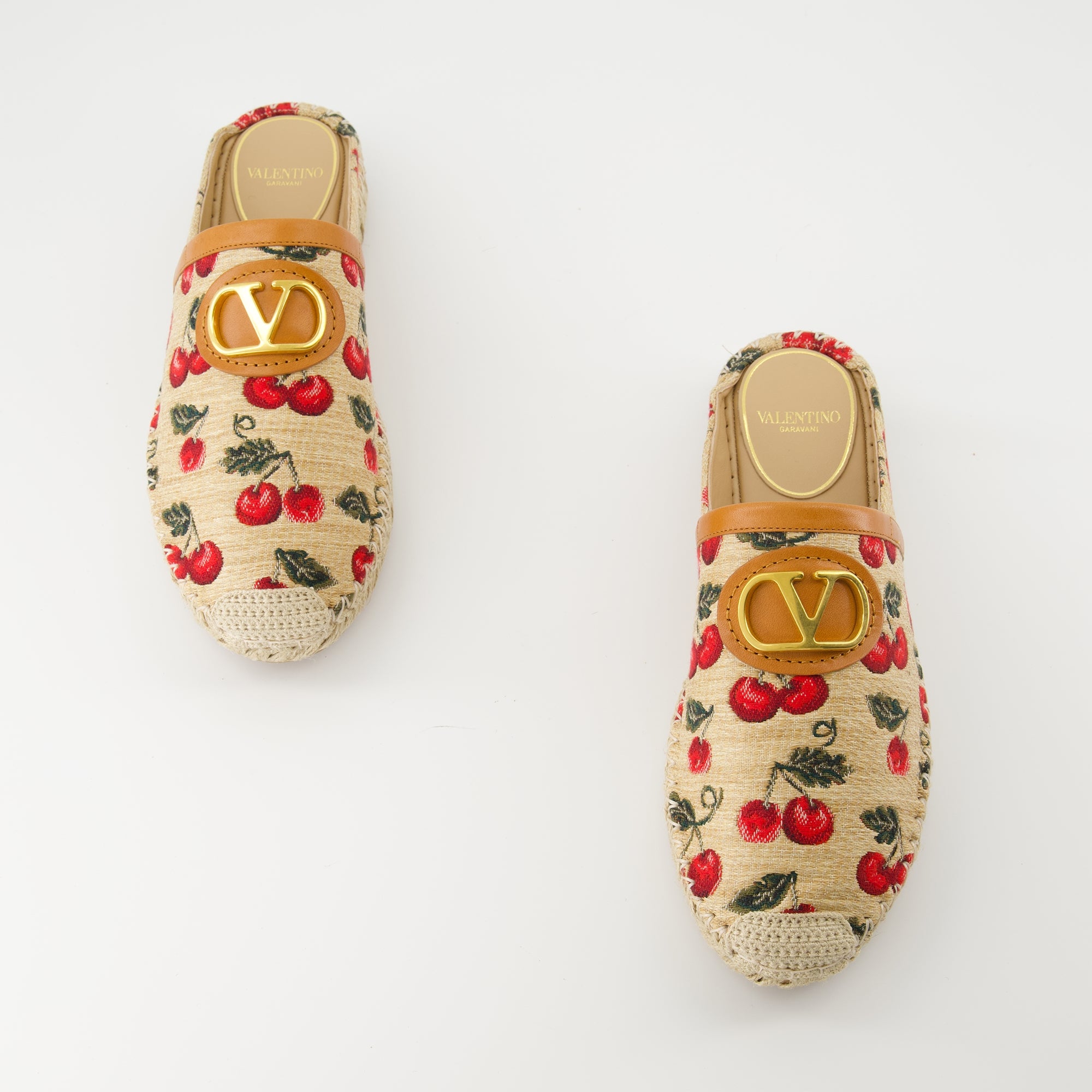 Chaussures ouvertes Mules Cherryfic Valentino Garavani Beige Femme