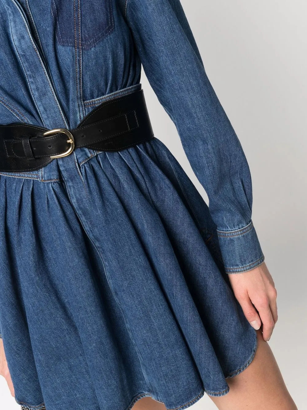 Robes Robe en denim Alexander McQueen Bleu foncé Femme