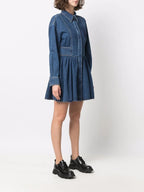 Robes Robe en denim Alexander McQueen Bleu foncé Femme