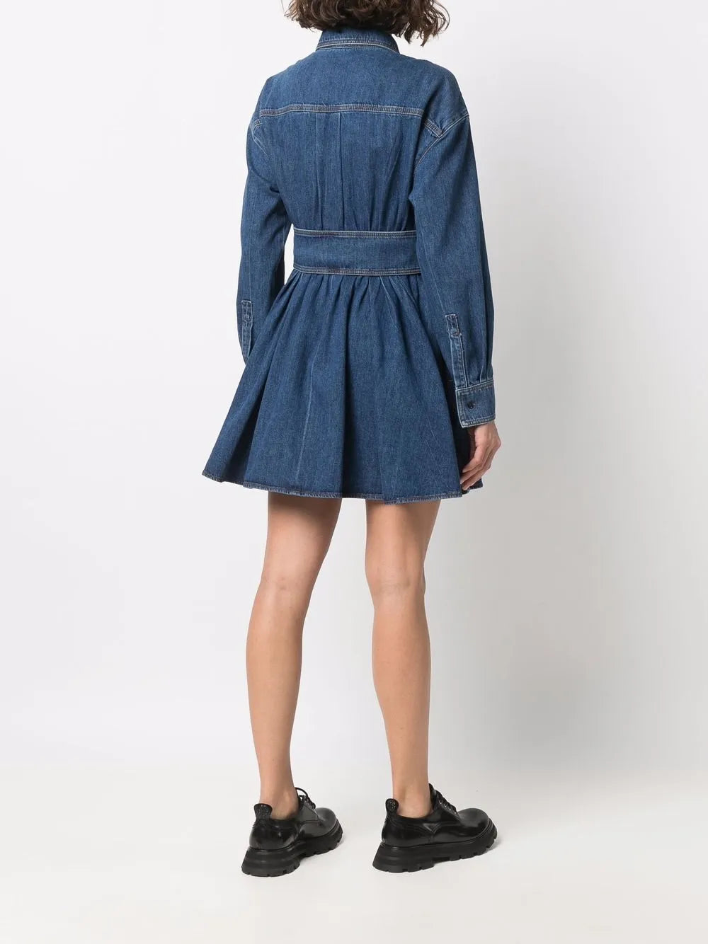 Robes Robe en denim Alexander McQueen Bleu foncé Femme