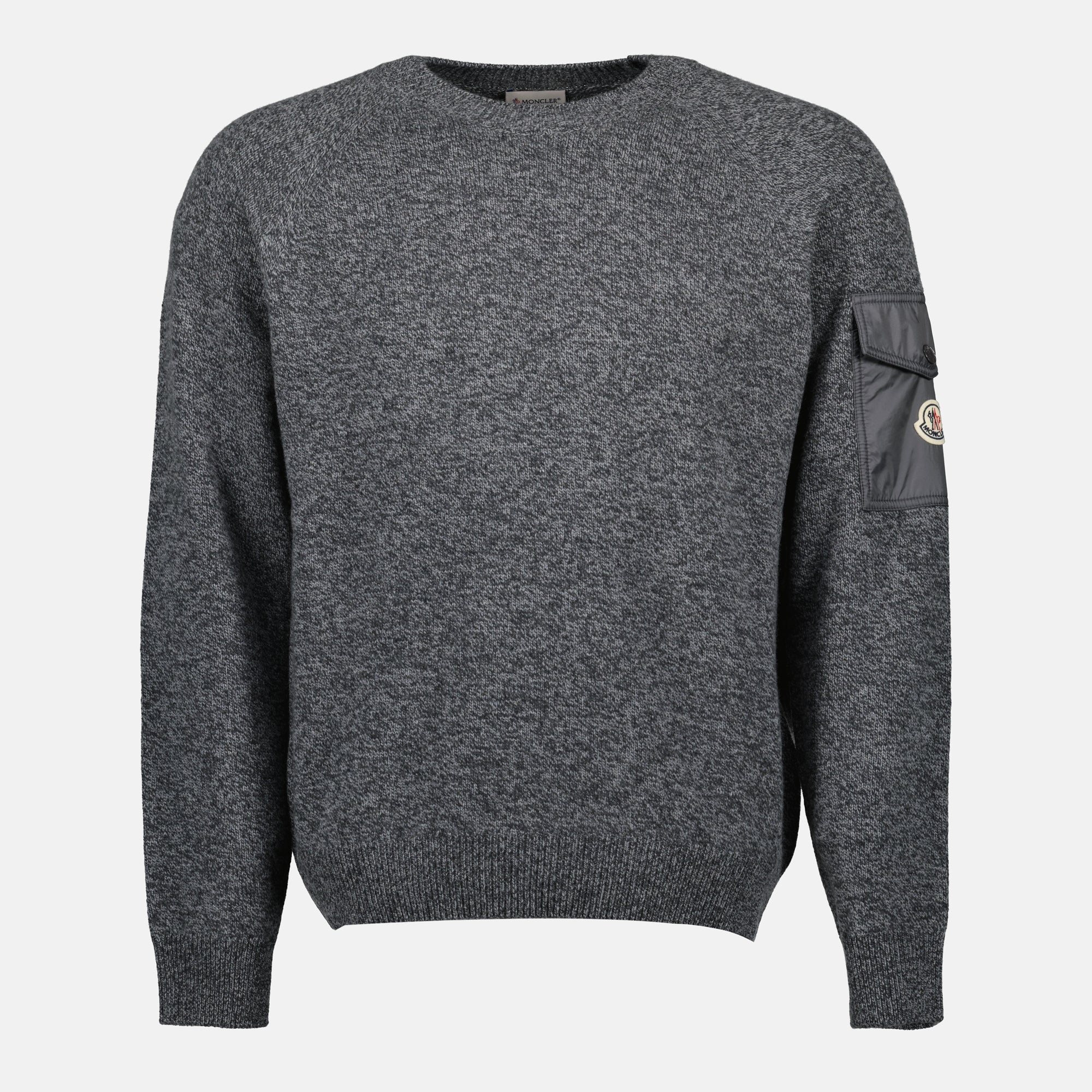 모클레르 남성용 울 및 캐시미어 스웨터 이미지 - 2025 가을-겨울 시즌 - 앞면 보기