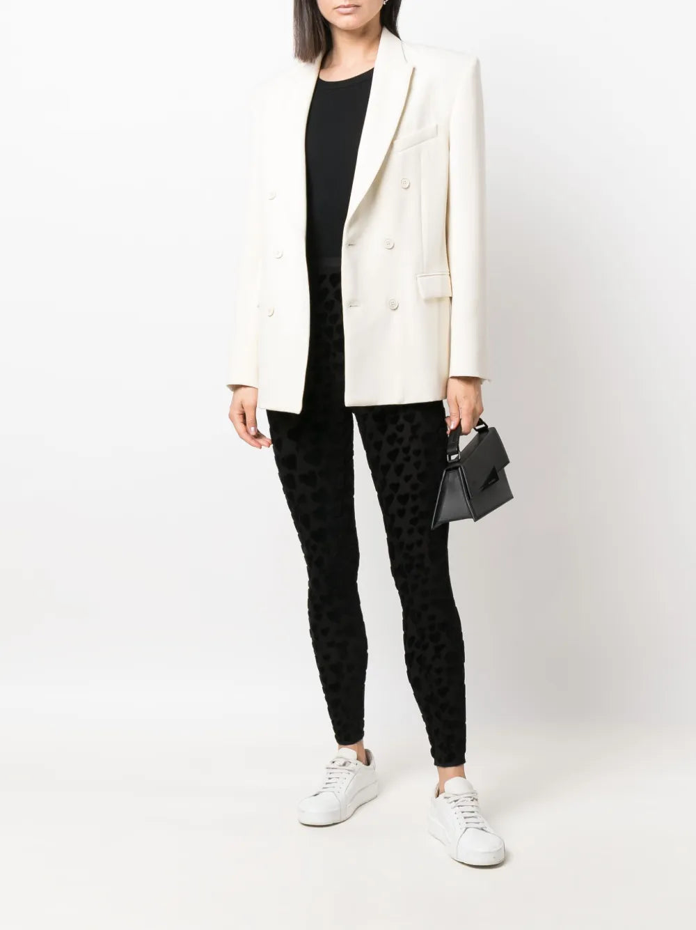 Pantalons Legging en velours Ami PARIS Noir Femme