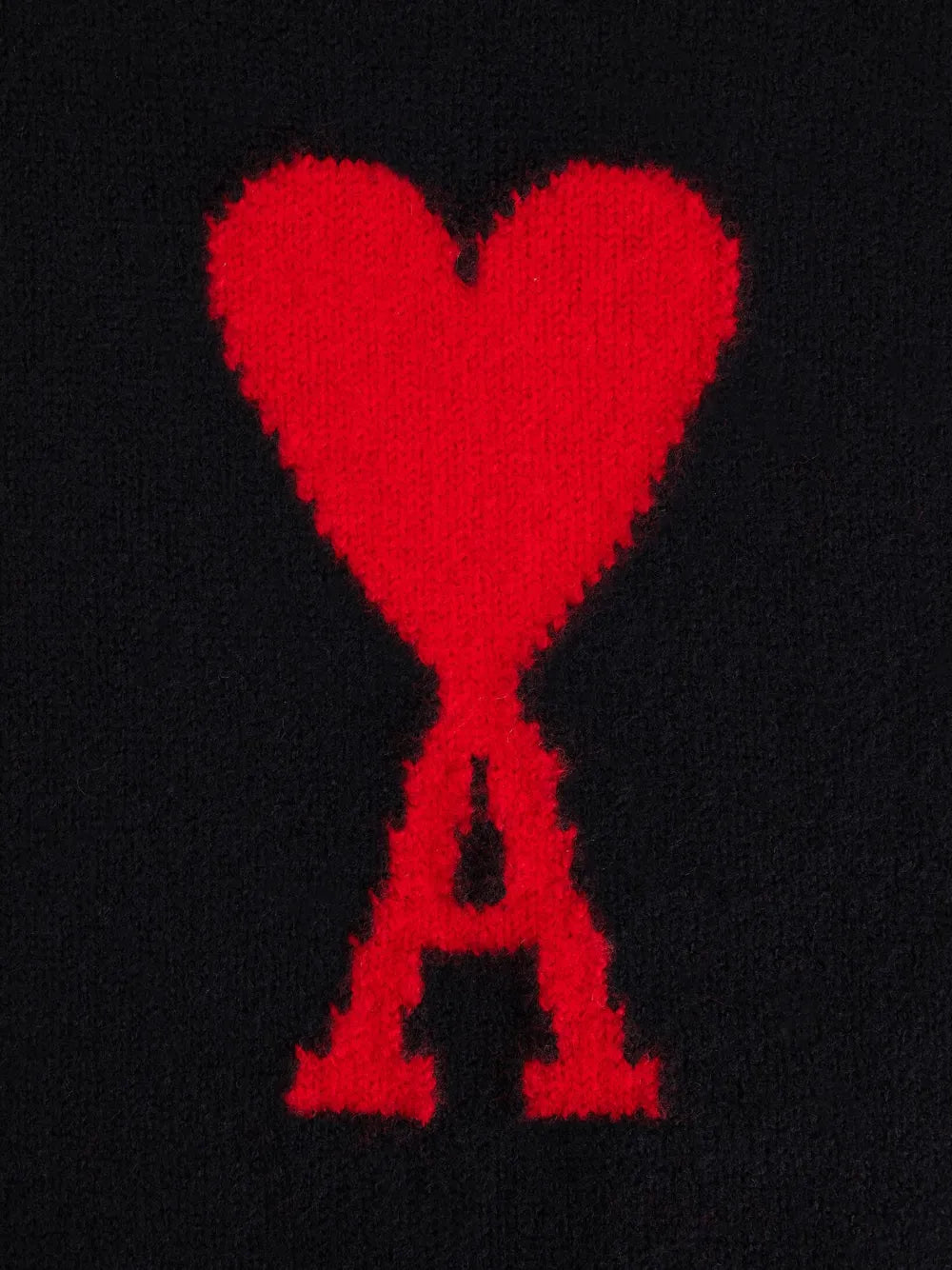 Maille Col roulé AMI de coeur Ami PARIS Noir Unisexe