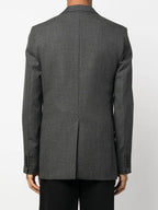 Vestes Blazer en laine Ami PARIS Gris Unisexe