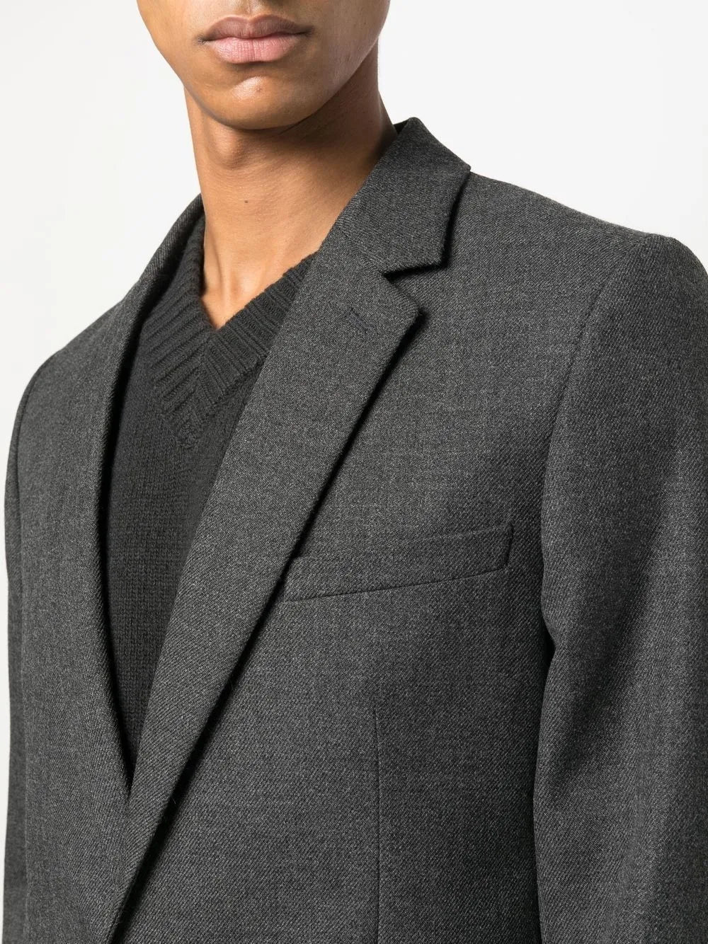 Vestes Blazer en laine Ami PARIS Gris Unisexe