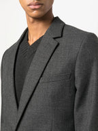 Vestes Blazer en laine Ami PARIS Gris Unisexe