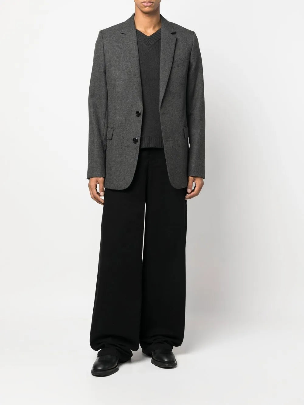 Vestes Blazer en laine Ami PARIS Gris Unisexe