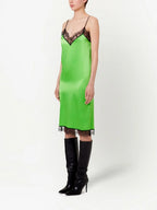 Vestidos Vestido de Cetim Ami PARIS Verde Mulheres