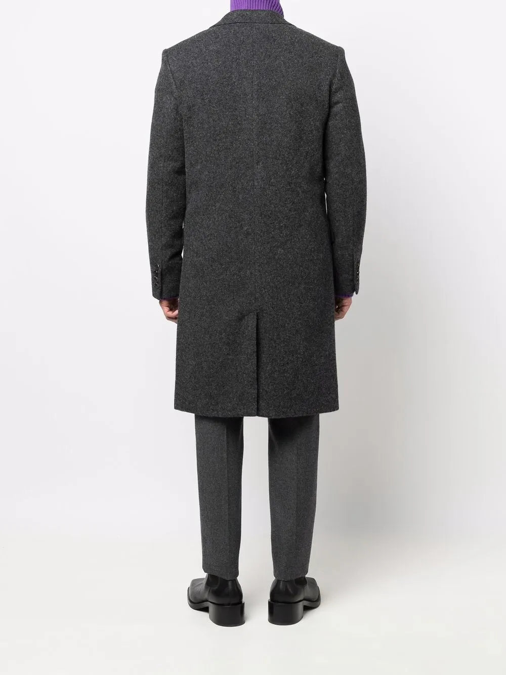 Coats Wool Coat Ami PARIS Gray Unisex
