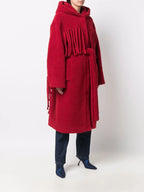 Coats Fringe Coat Stella McCartney Red Women
