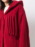 Coats Fringe Coat Stella McCartney Red Women