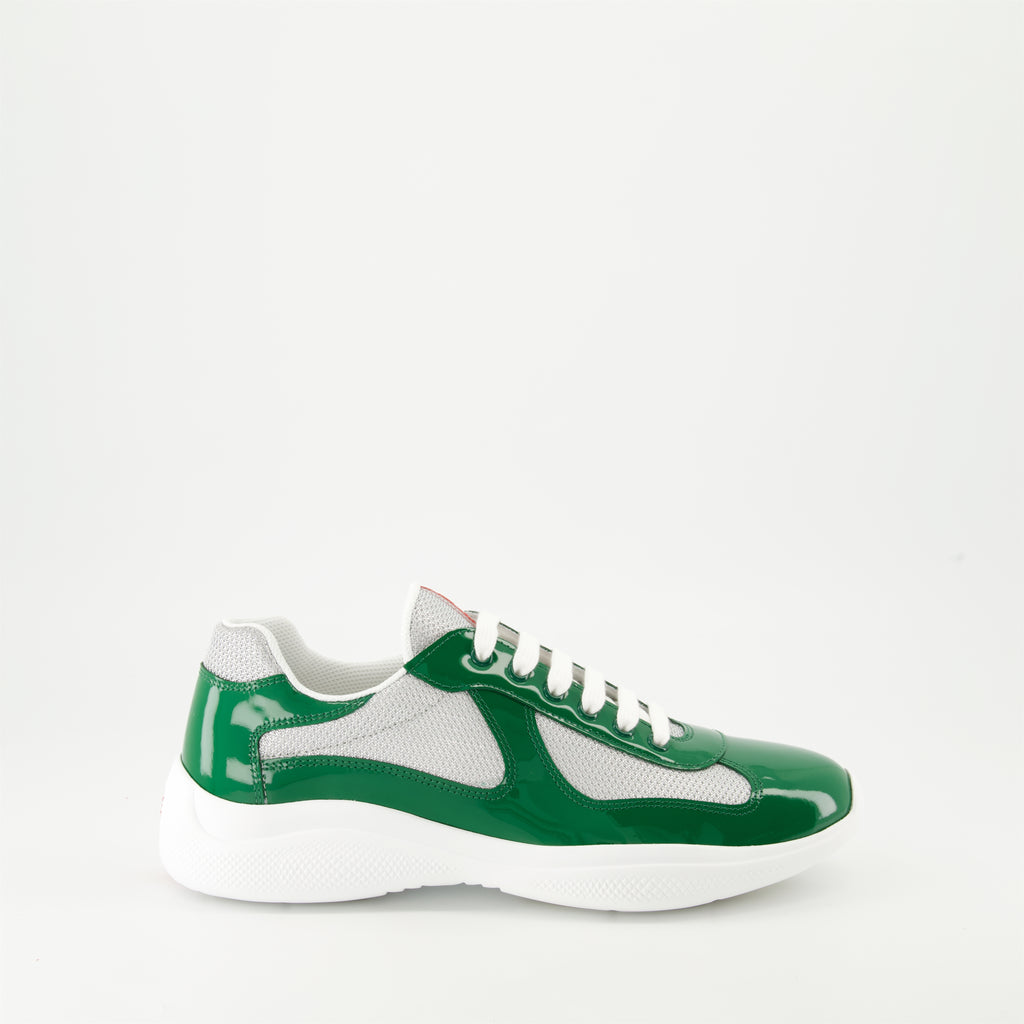 Sneakers Baskets America's Cup Prada Green Homme