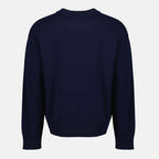 Image de l'article Pull AMI de coeur bleu marine de la marque Ami PARIS pour Unisex - Saison Printemps-Été 2026 - Vue de Dos