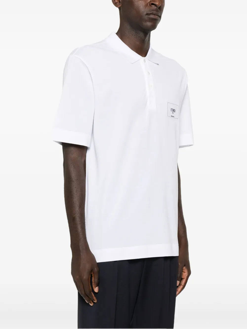 Polo shirts Embroidered Polo Fendi White Homme