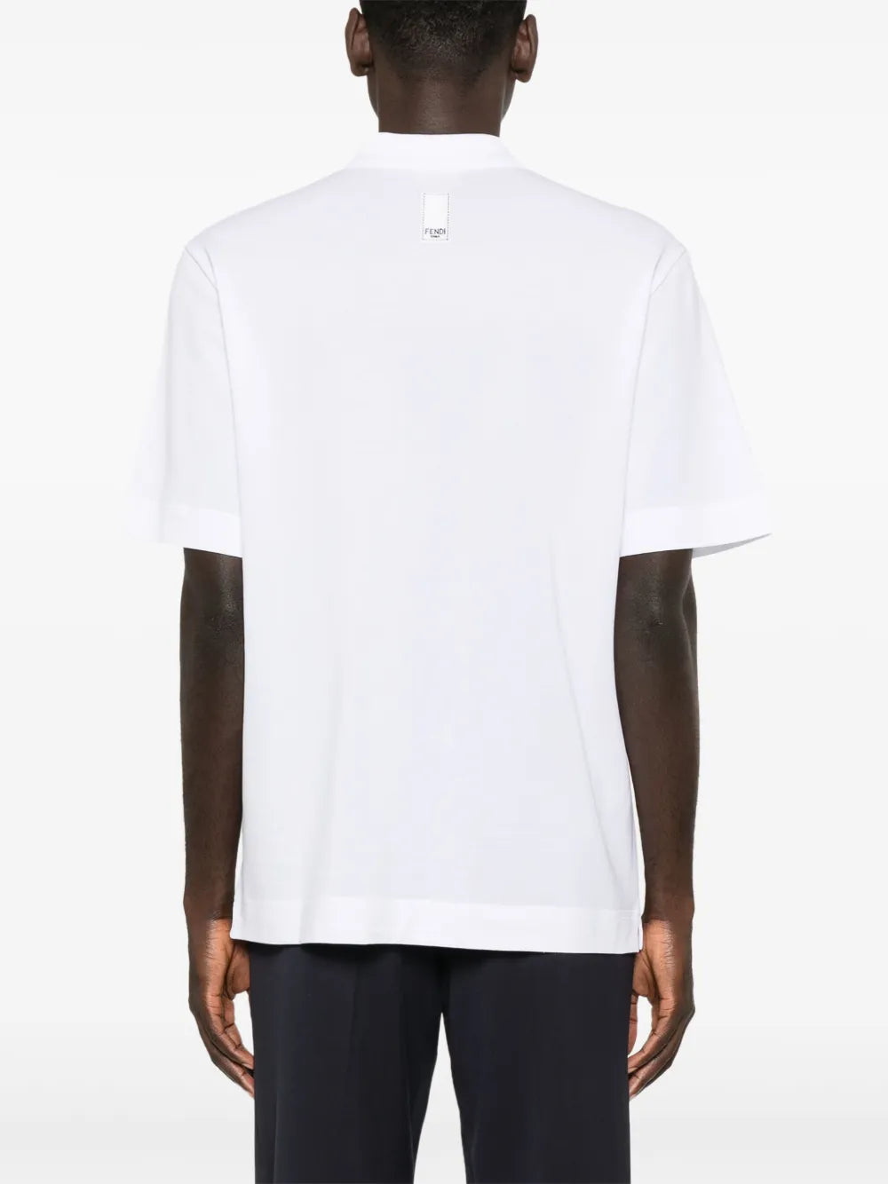 Polo shirts Embroidered Polo Fendi White Homme