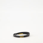 Bijoux Cassandre Double Tour Bracelet Saint Laurent Noir Femme