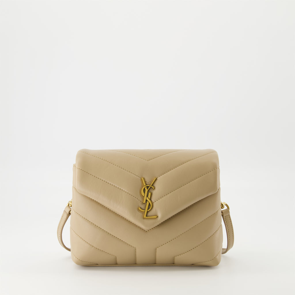 Sacs bandoulière Sac Loulou Small Saint Laurent Beige Femme
